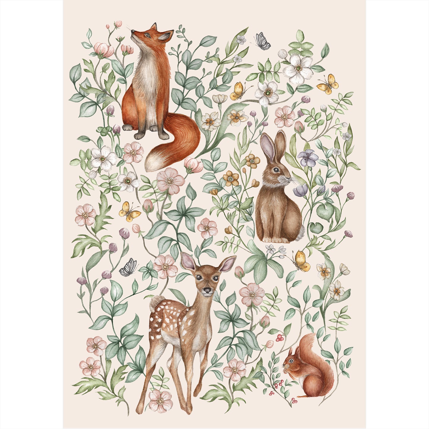 'Forest & Flora' Art Print