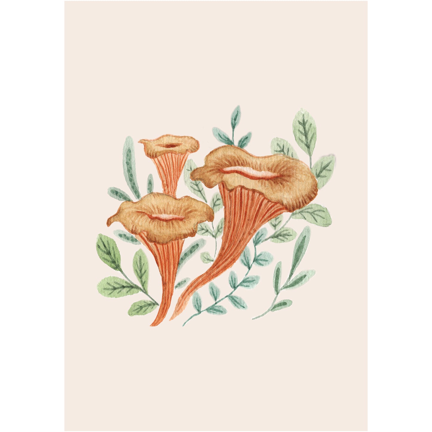 'Chanterelle' A5 Art Print
