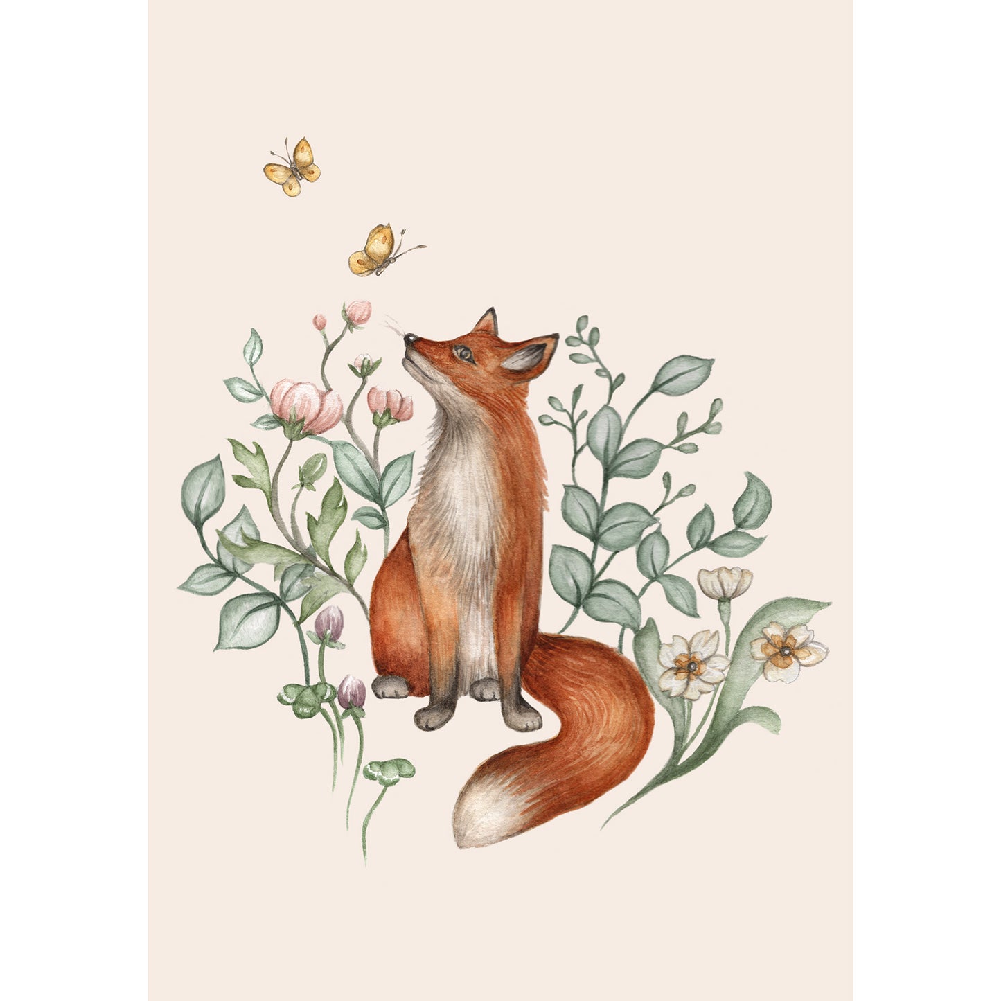 'Fox' A5 Art Print