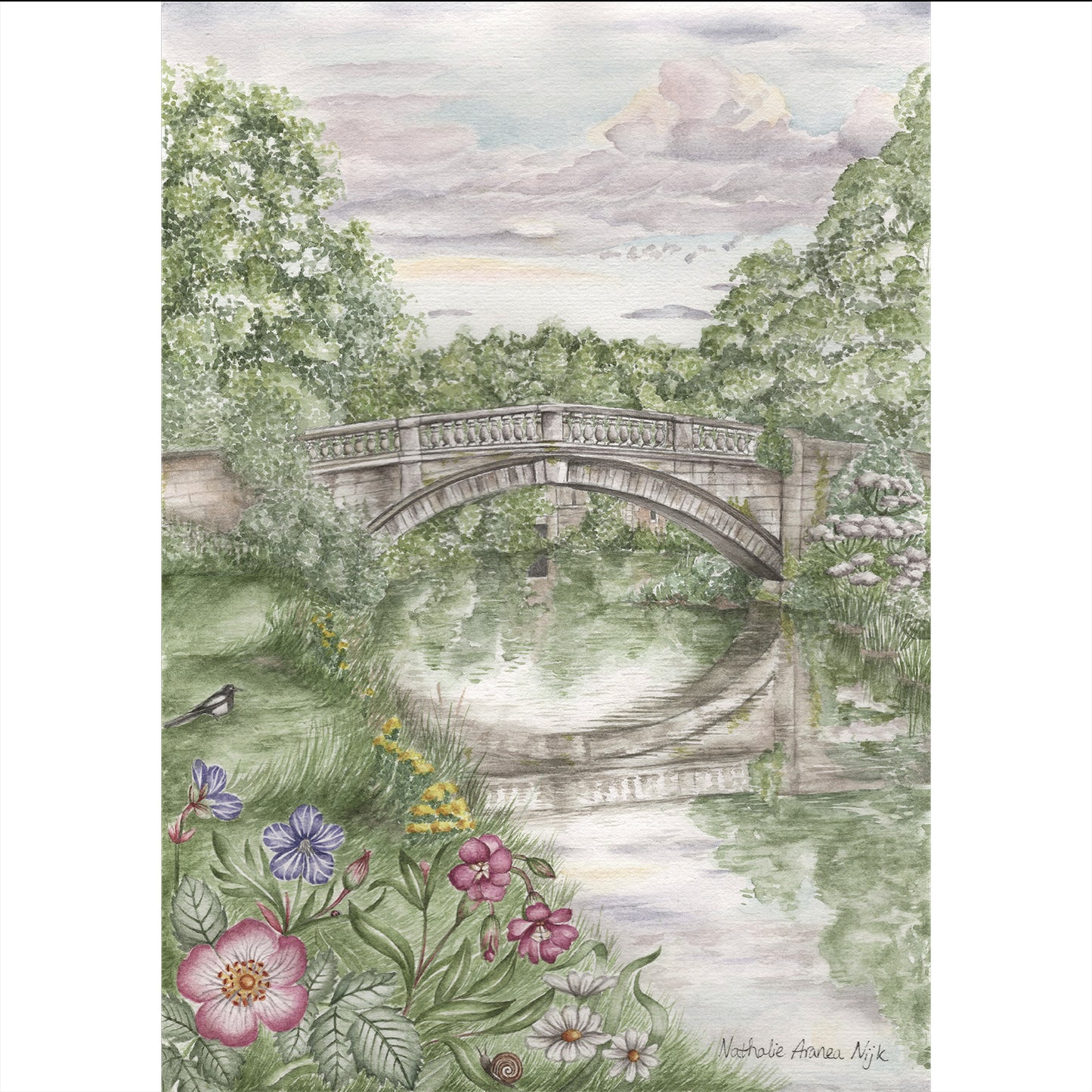 'Pollok Bridge' Art Print