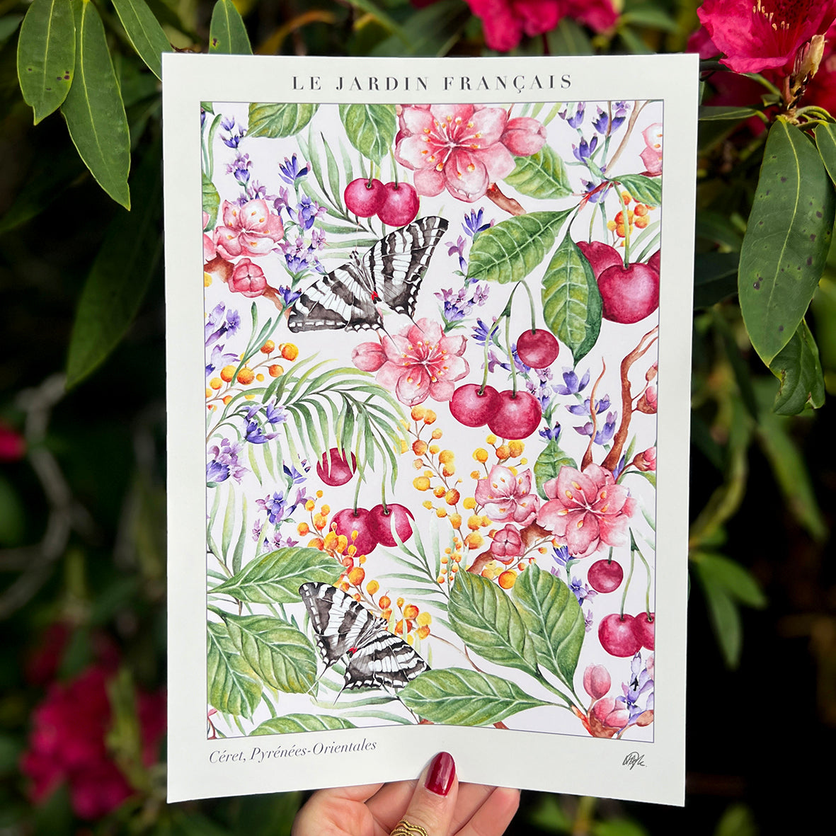 'Jardin Français' Art Print