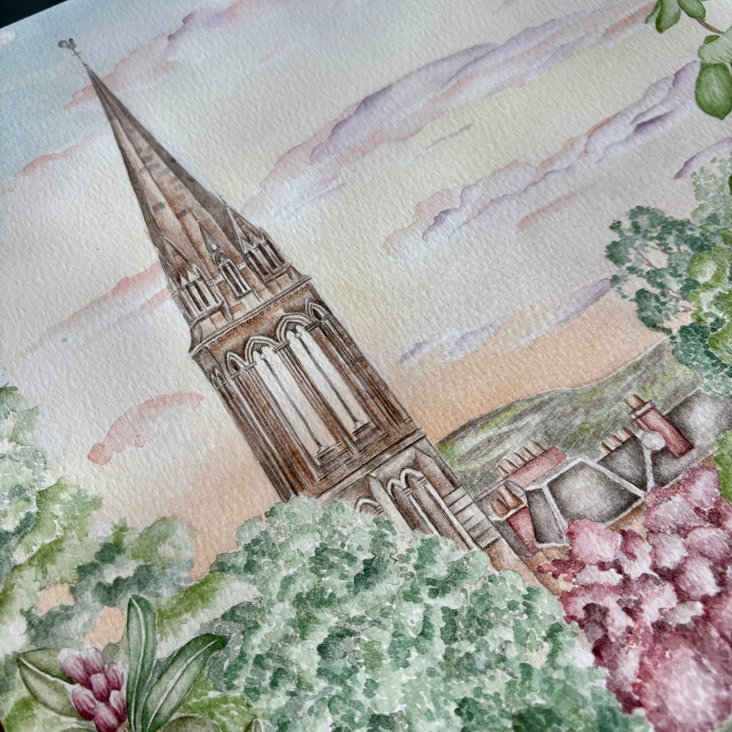 'Queens Park Sunset' Art Print