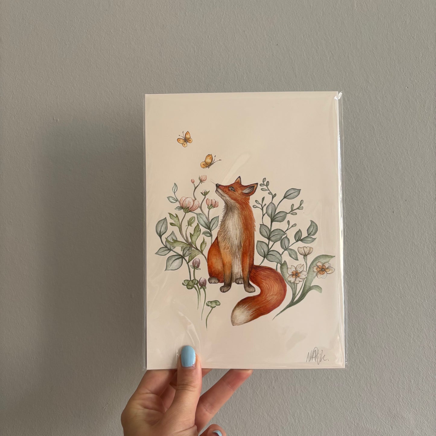 'Fox' A5 Art Print