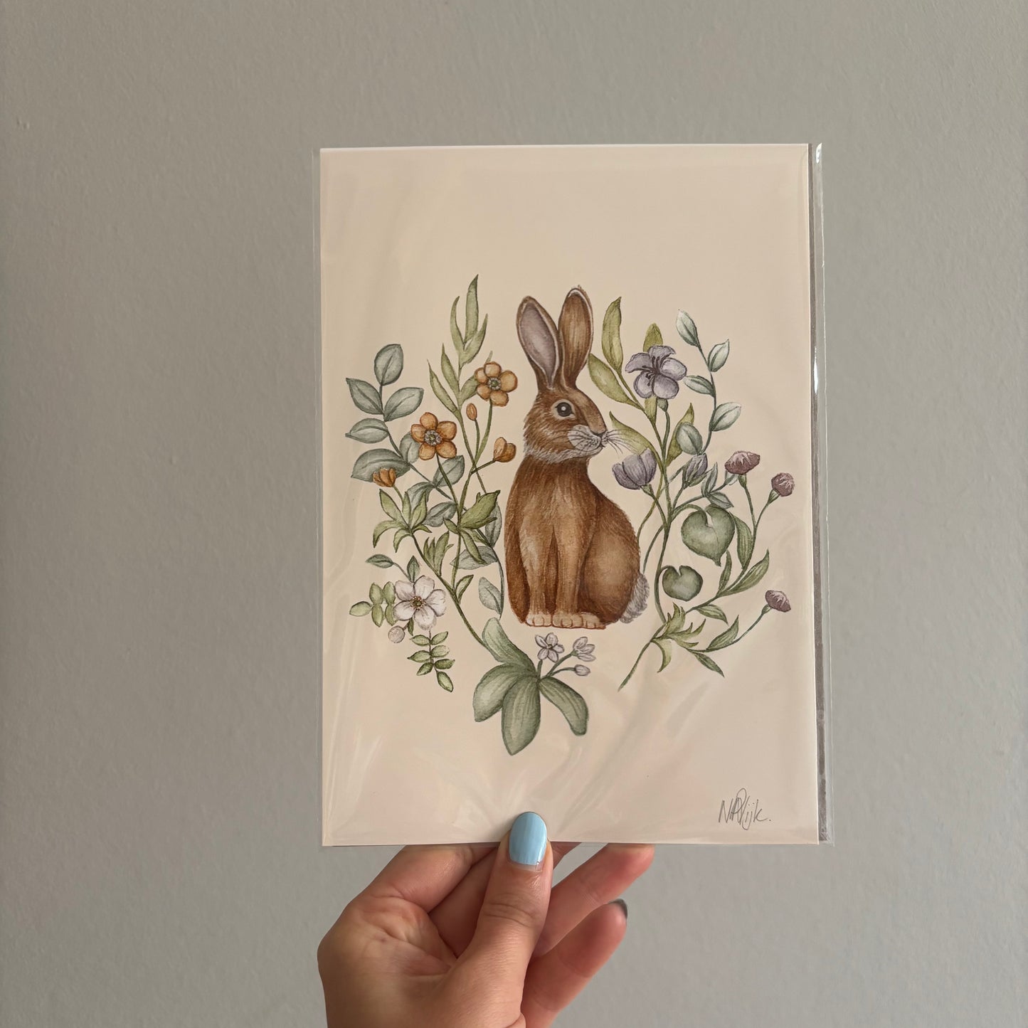 'Bunny' A5 Art Print