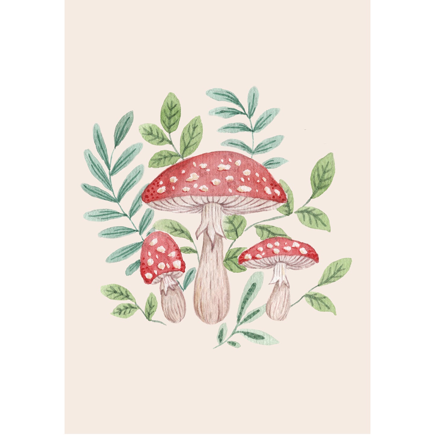 'Amanita' A5 Art Print