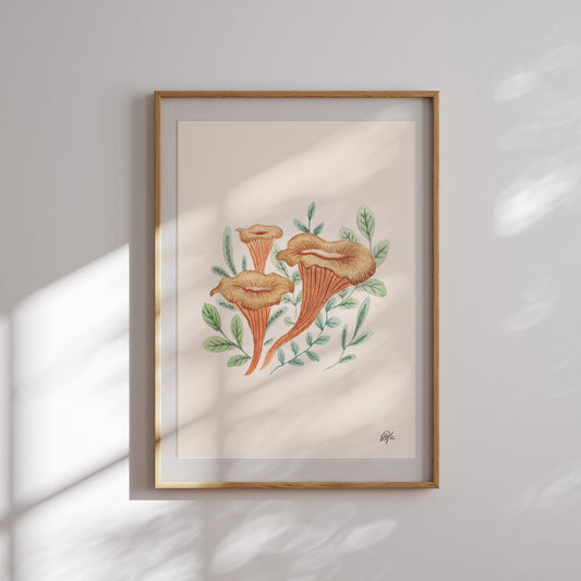 'Chanterelle' A5 Art Print