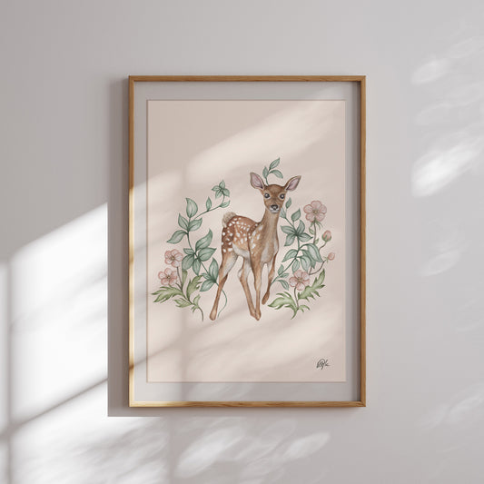 'Deer' A5 Art Print