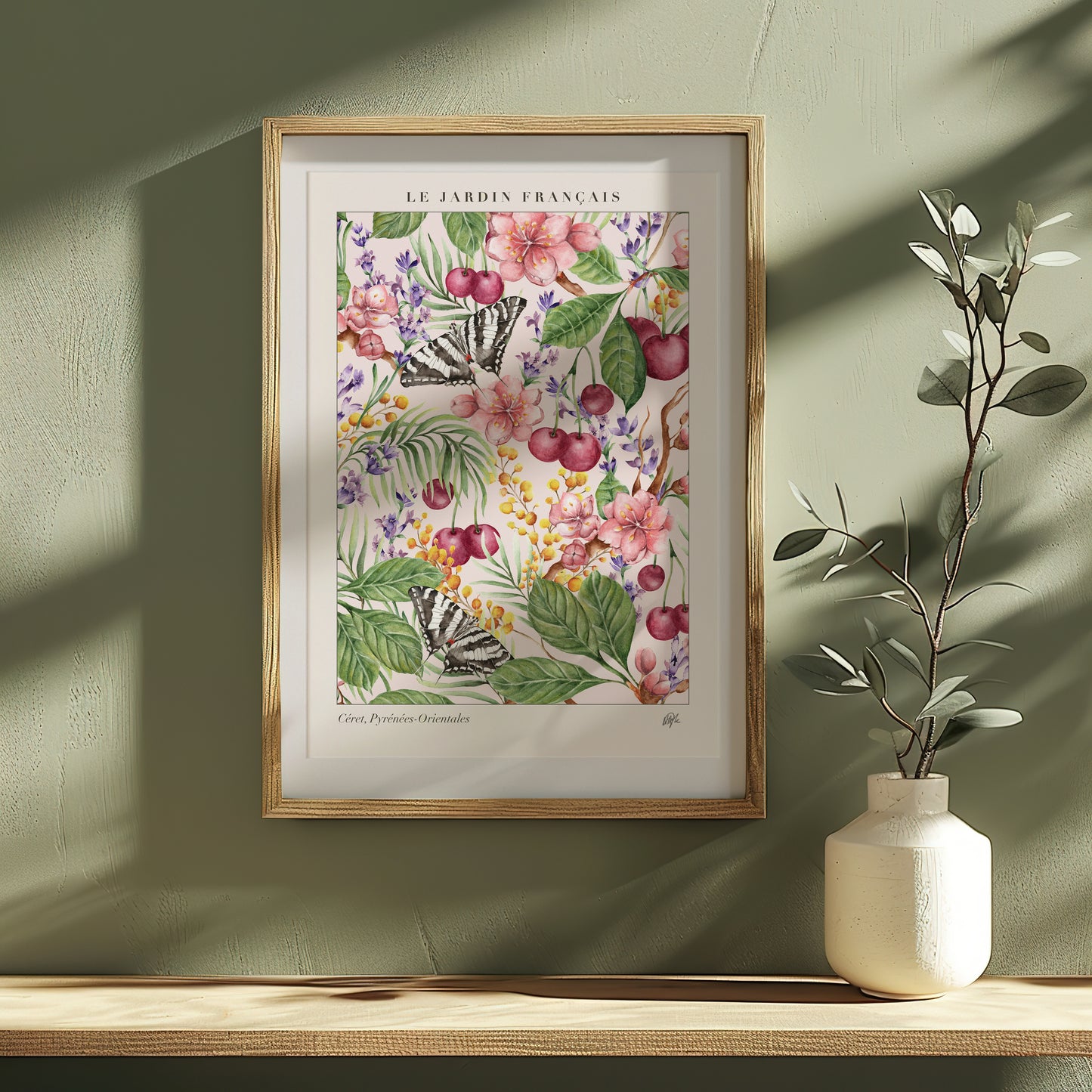'Jardin Français' Art Print