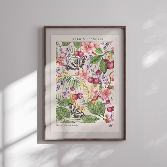 'Jardin Français' Art Print