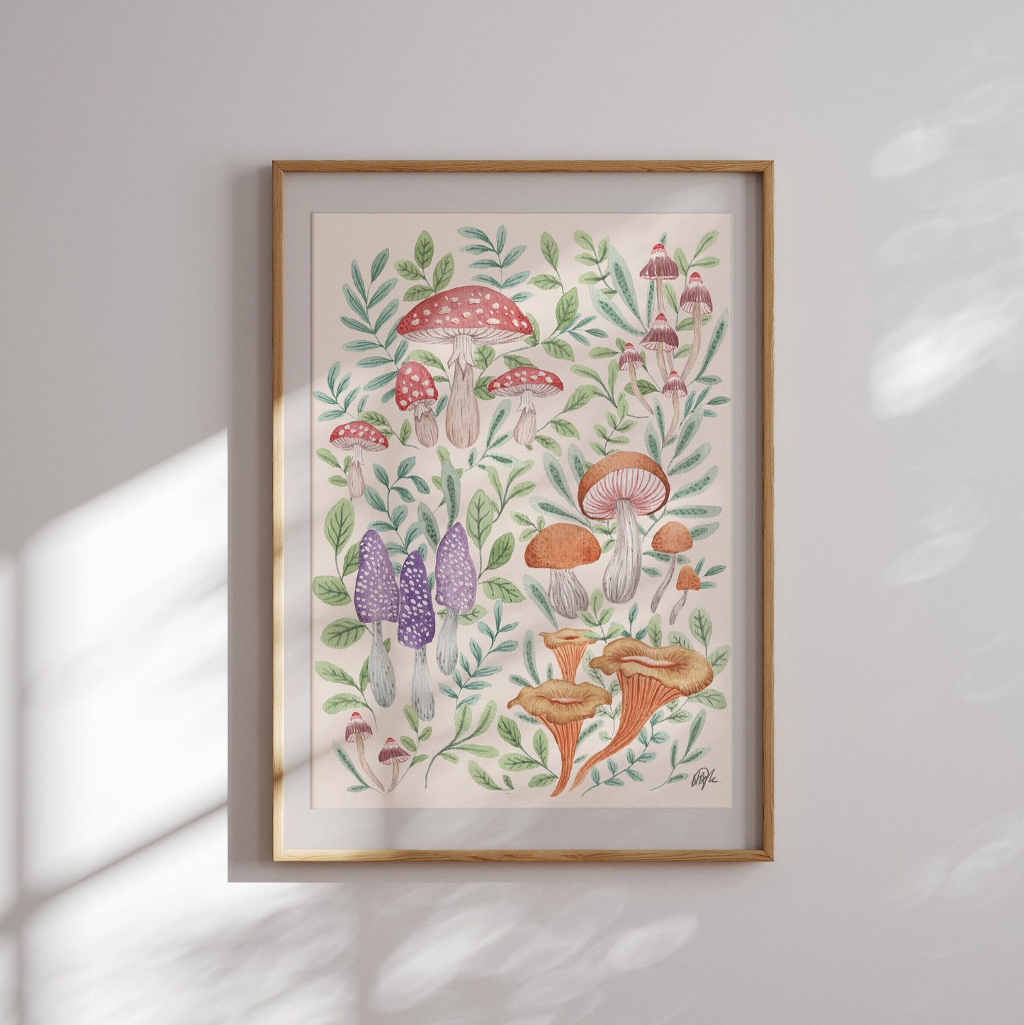 'Funghi & Flora' Art Print