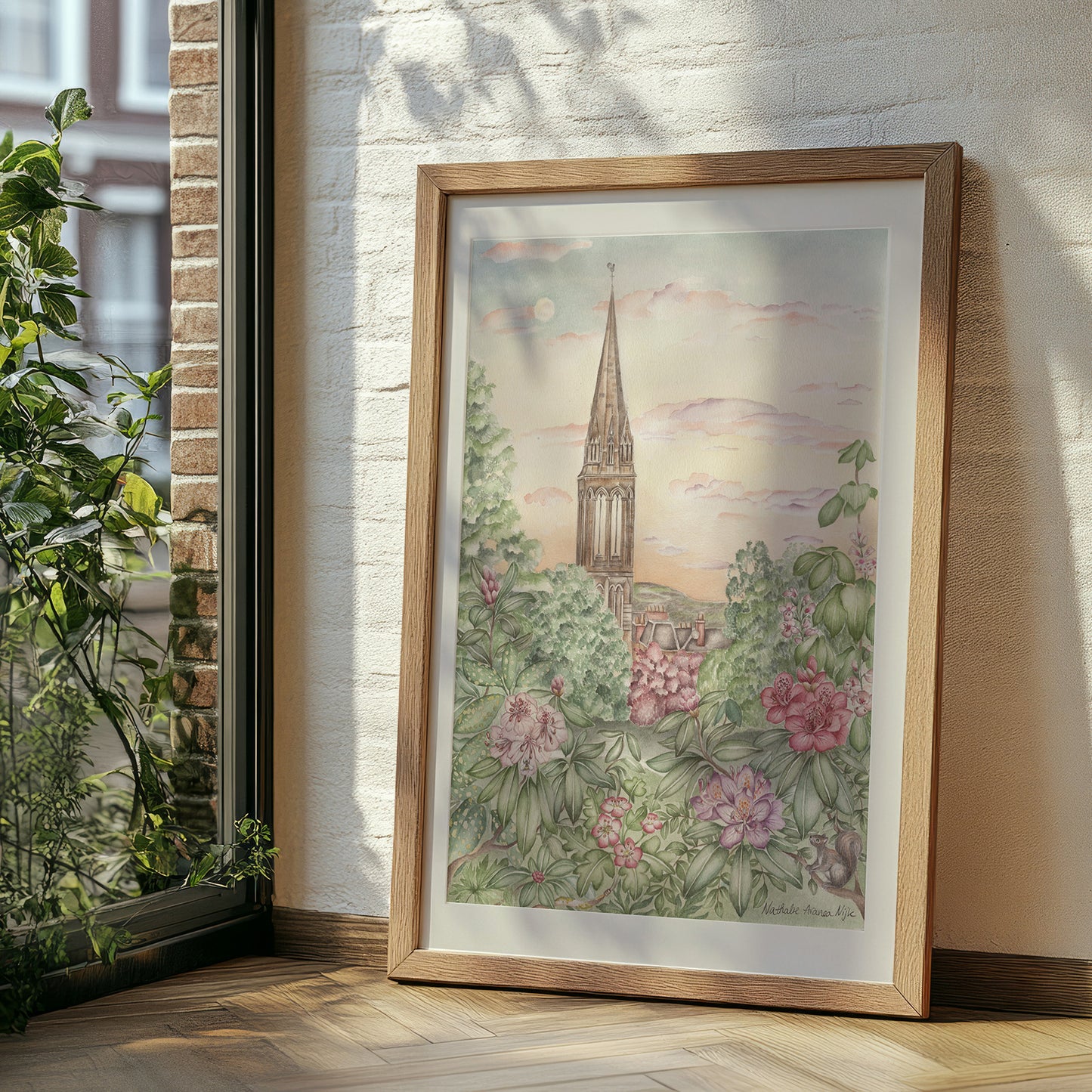 'Queens Park Sunset' Art Print