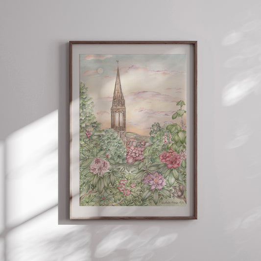 'Queens Park Sunset' Art Print