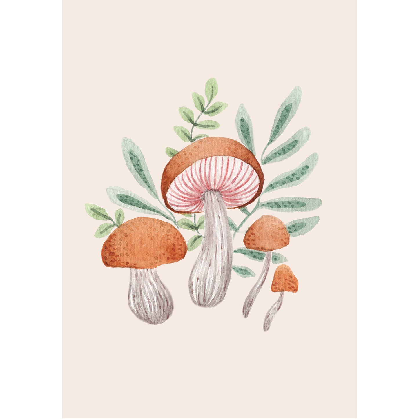 'Porcini' A5 Art Print